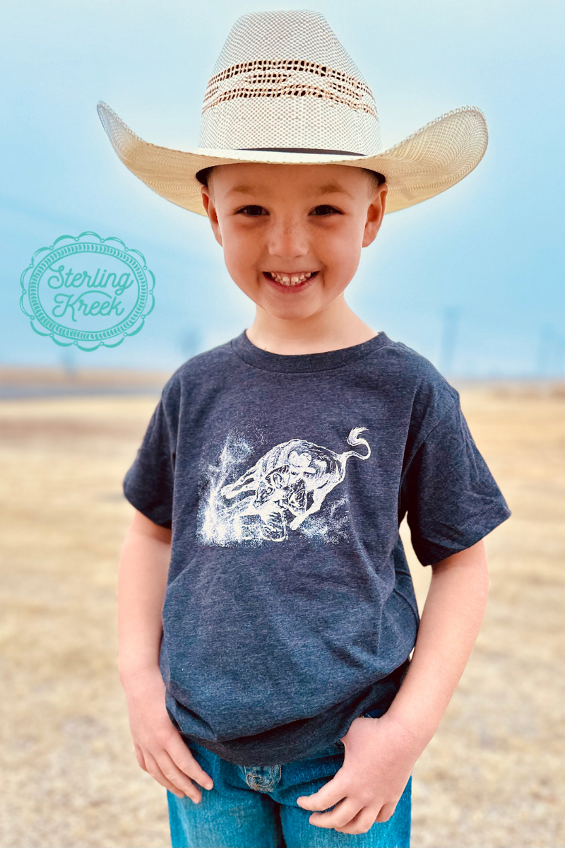 MINI STEER WRESTLER TEE: S