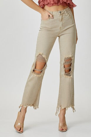 HIGH RISE STRAIGHT JEANS