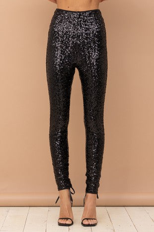 Sequin Stretch Skinny Leggings