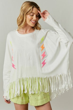 Fringe Thunder patch top