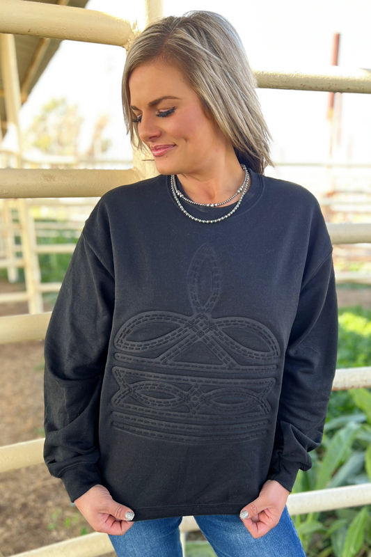 Gone Country Pullover Black: L