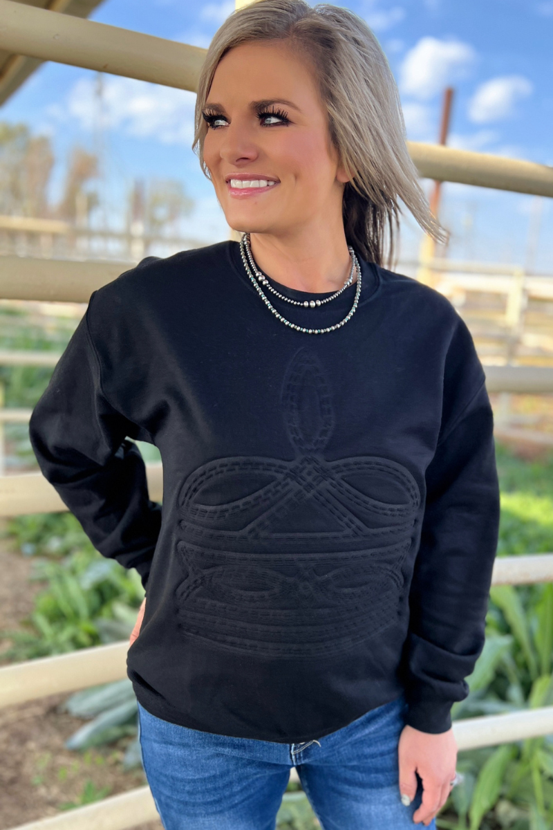 Gone Country Pullover Black: L