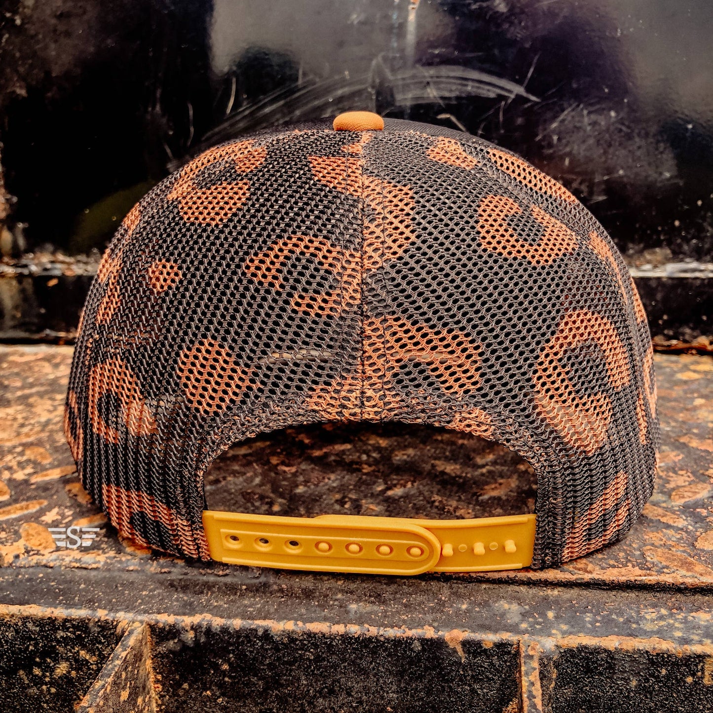 Leopard Mesh Back Foam Trucker Cap