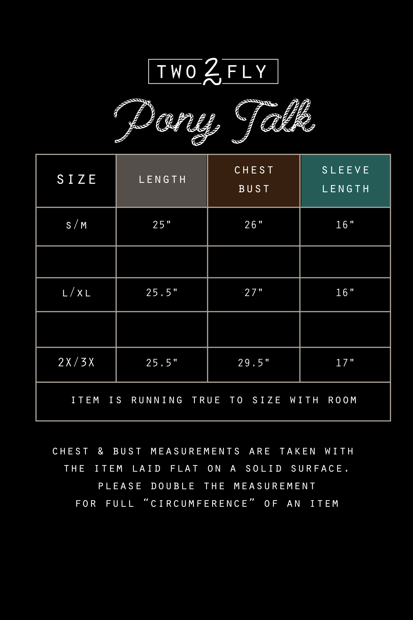 PONY TALK [MISSING SIZE]: S/M