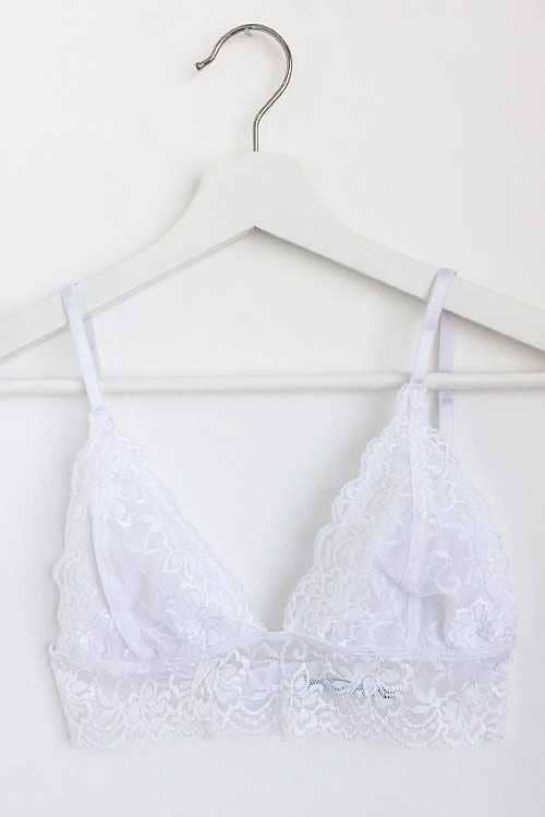 Lace Bralette: 3-3 (S/M-M/L) / BLACK