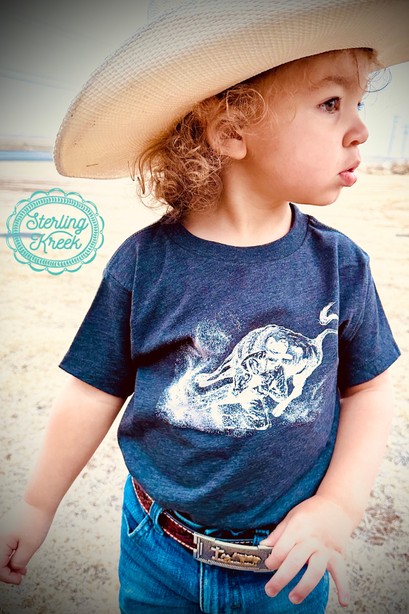 MINI STEER WRESTLER TEE: S