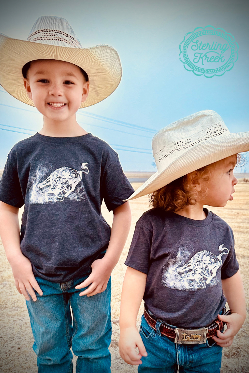 MINI STEER WRESTLER TEE: S