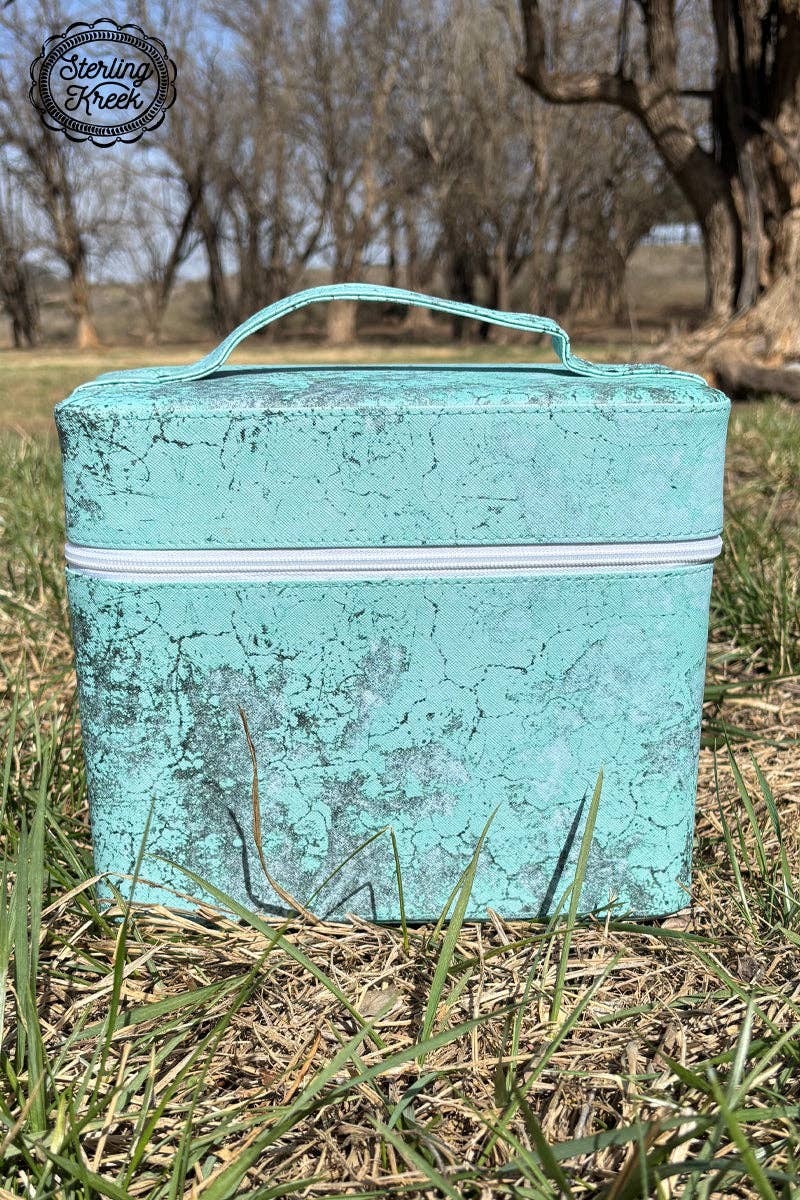 Turquoise Herd Makeup Box