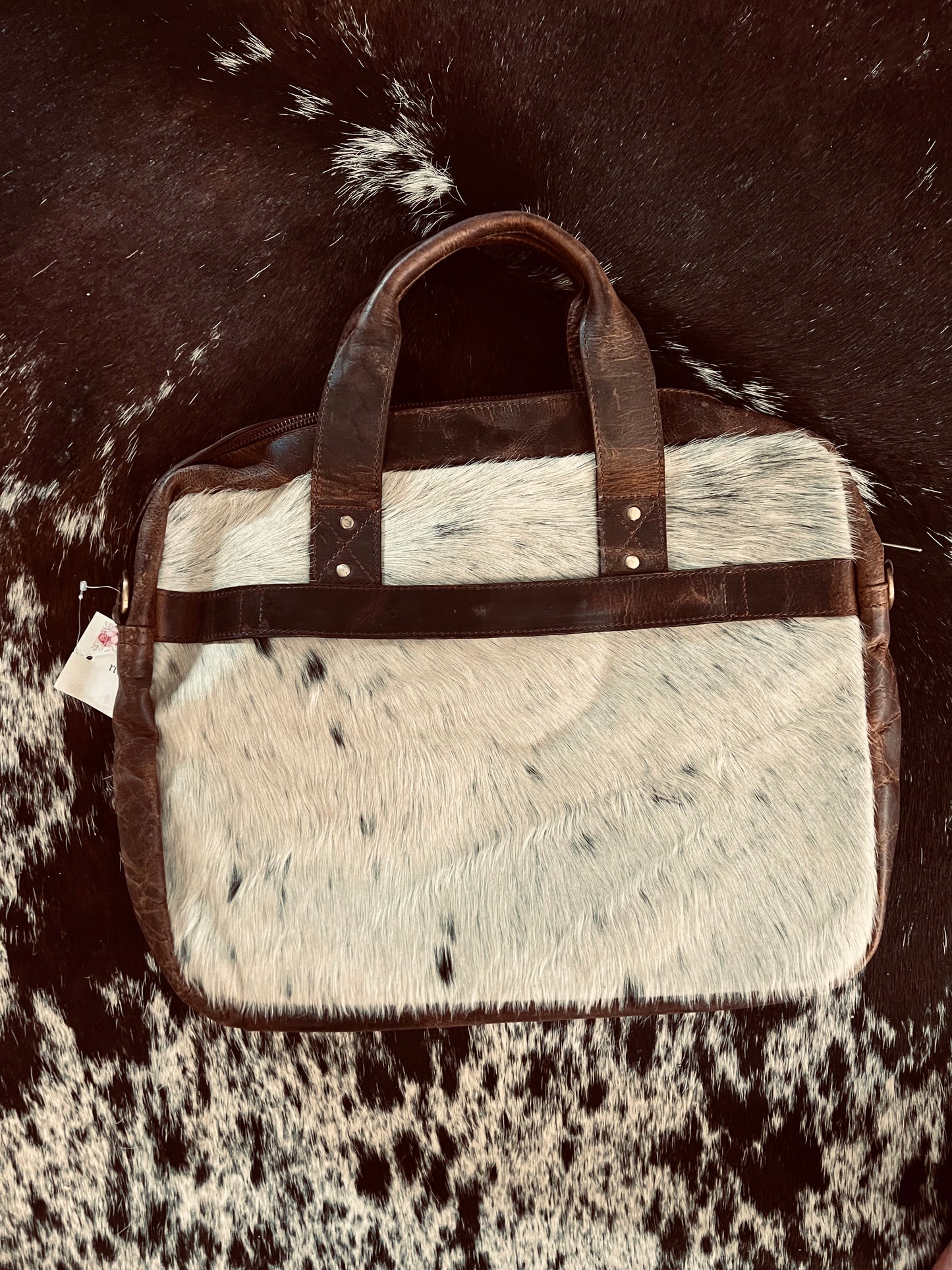 Cowhide laptop case